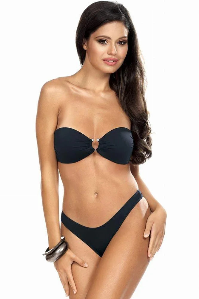 Lorin - Στράπλες Μπικίνι Μαγιό - Σετ Lorin Μαύρο L-2423 - E-string.gr