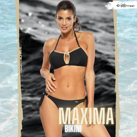 Marko - Γυναικείο Μαγιό - Μπικίνι Maxima Μαύρο M-607-Black - E-string.gr