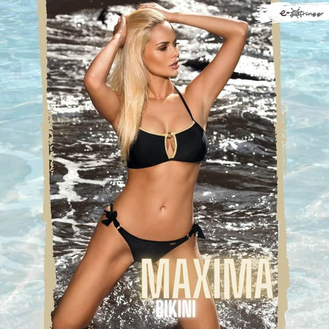 Marko - Γυναικείο Μαγιό - Μπικίνι Maxima Μαύρο M-607-Black - E-string.gr