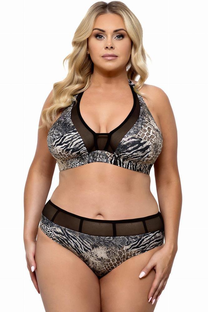 Lorin - Γυναικείο Μαγιό - Set Μπικίνι Lorin Λεοπαρ L-1109 - E-string.gr