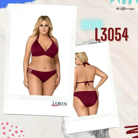 Lorin - Γυναικείο Μαγιό - Μπικίνι Lorin Μπορντό L-3054 - E-string.gr