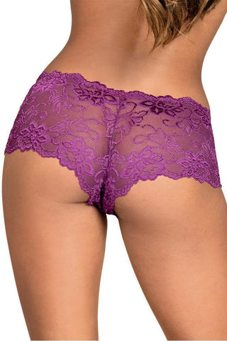 Obsessive - Γυναικείο εσώρουχο - Obsessive Idillia shorties purple Μωβ OB7398 - E-string.gr