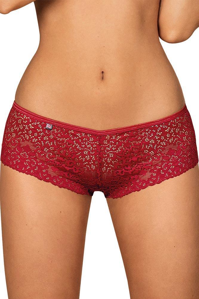 Obsessive - Γυναικείο Μπόξερ - Obsessive Lividia shorties Μπορντό OB4526 - E-string.gr