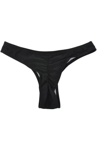 Beauty Lingerie - Γυναικείο Brazil Μαγιό - Brazilian Bottom Μαύρο MY-1900-B - E-string.gr