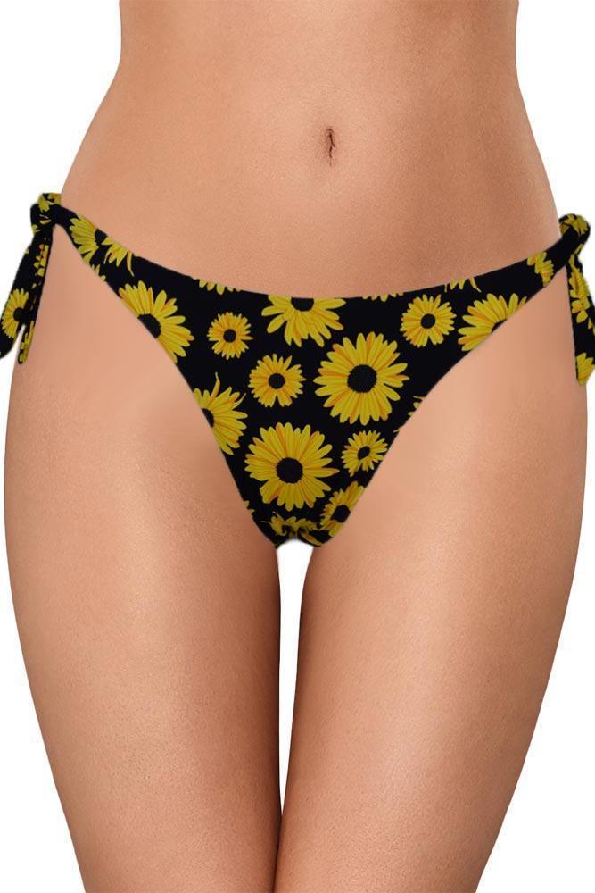 SLP - Γυναικείο Brazil Μαγιό - Με δέσιμο Μαύρο ES8007-Black - E-string.gr