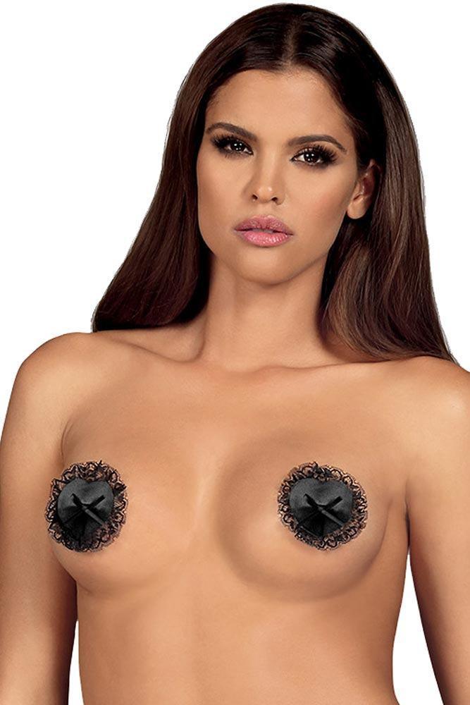 Obsessive - Διακοσμητικά στήθους - Obsessive Letica nipple covers Μαύρα OB5592 - E-string.gr
