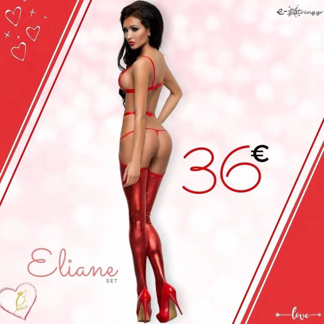 Seduce Me - Γυναικείο Set - Me Seduce Eliane Set Κόκκινο MS10027 - E-string.gr