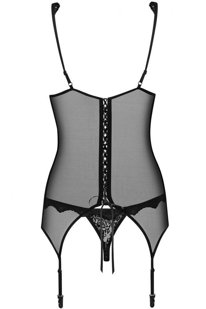 Obsessive - Γυναικείος κορσές - Obsessive Emperita corset and thong OB0957 - E-string.gr