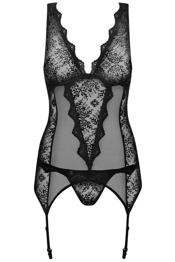 Obsessive - Γυναικείος κορσές - Obsessive Emperita corset and thong OB0957 - E-string.gr