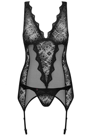 Obsessive - Γυναικείος κορσές - Obsessive Emperita corset and thong OB0957 - E-string.gr