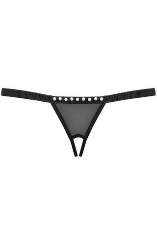 Obsessive - Γυναικείο Εσώρουχο - Obsessive crotchless thong black OB812-THC-1 - E-string.gr