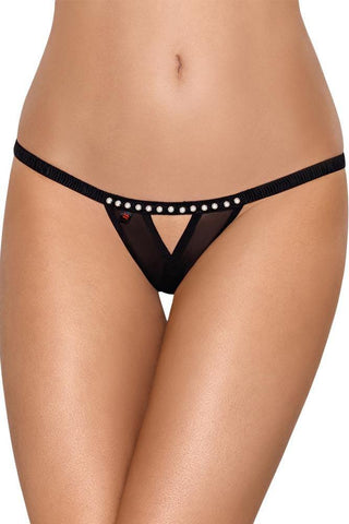 Obsessive - Γυναικείο Εσώρουχο - Obsessive crotchless thong black OB812-THC-1 - E-string.gr