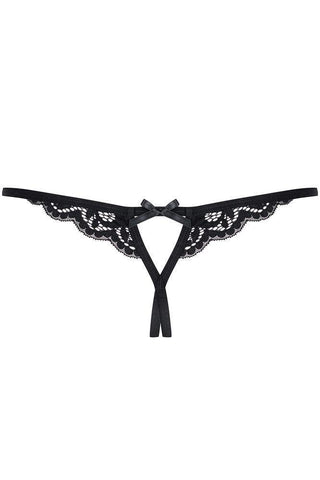 Obsessive - Εσώρουχο αυτοκινήτου - Obsessive crotchless thong 831 μαύρο OB7016 - E-string.gr