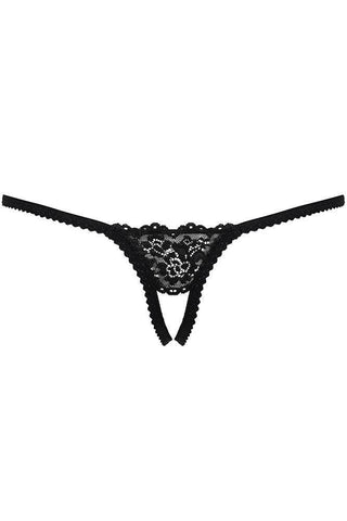 Obsessive - Γυναικείο Εσώρουχο - Obsessive crotchless thong black 852 OB7603 - E-string.gr