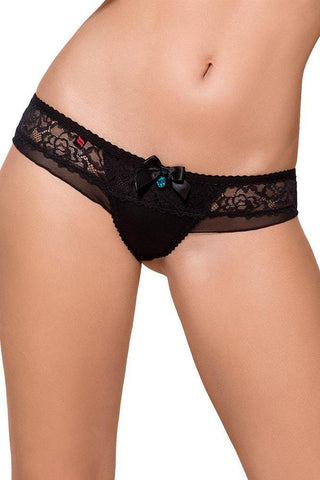 Obsessive - Γυναικείο εσώρουχο - Obsessive 867 Panties Μαύρο OB0283 - E-string.gr