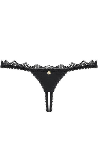 Obsessive - Γυναικείο Εσώρουχο - Obsessive crotchless thong Lolitte Μαύρο OB3543 - E-string.gr