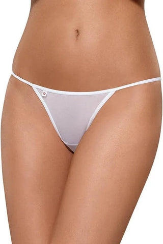 Obsessive - Γυναικείο εσώρουχο - Obsessive Luiza Thong Λευκό OB5392 - E-string.gr