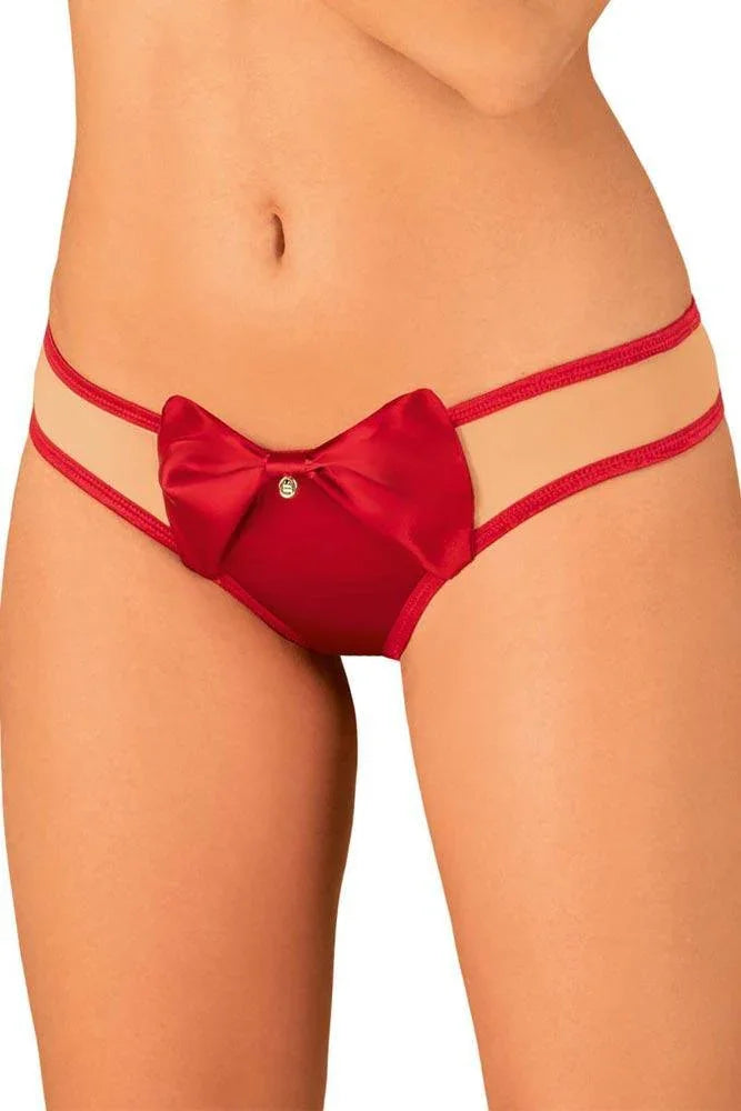 Obsessive - Γυναικείο εσώρουχο - Obssesive RubinesaThong Κόκκινο OB4716 - E-string.gr