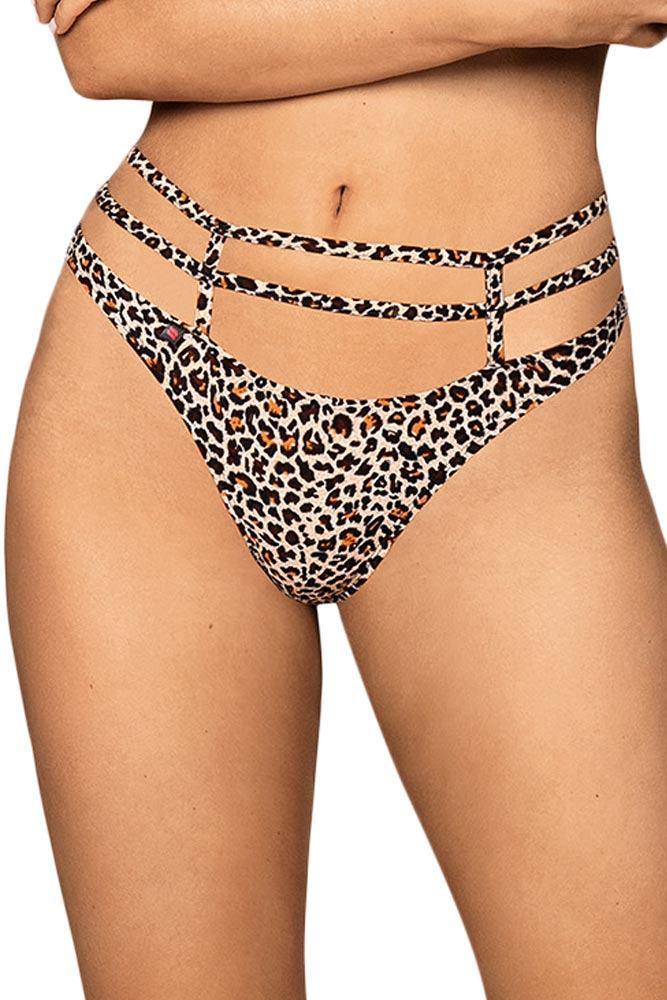 Obsessive - Γυναικείο εσώρουχο - Obsessive selvy thong Λεοπάρ OB6766 - E-string.gr