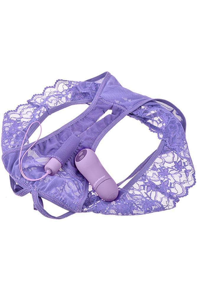 Fetish Fantasy Series - Εσώρουχο με δόνηση - Fantasy for her crochless panty μωβ S4F014247 - E-string.gr