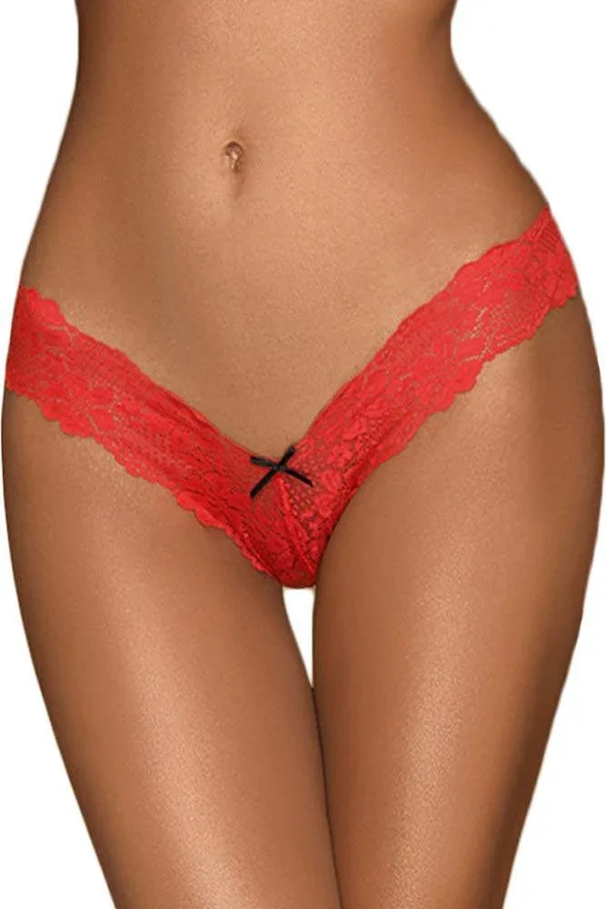 Penthouse - Γυναικείο Εσώρουχο - Penthouse Dangerous Darling Thong Κόκκινο PH20759 - E-string.gr