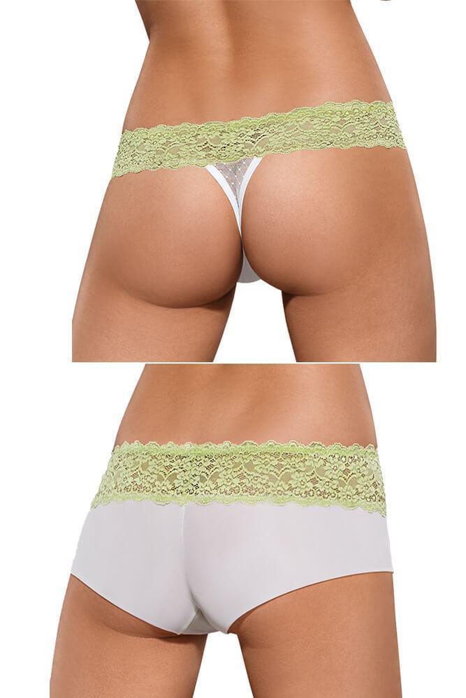 Obsessive - Γυναικείο σετ εσώρουχα - Obsessive Lacea Green OB2806 - E-string.gr