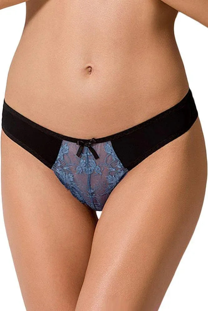 Passion - Εσώρουχο - Passion Loni Thong Μαύρο Μπλε PS-LONI - E-string.gr