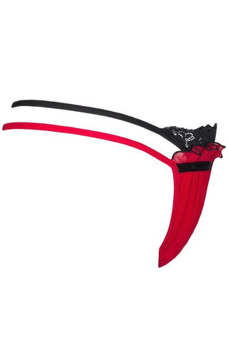 Gorsenia - Γυναικείο String μεγάλο μέγεθος - Axami Κόκκινο V-8778-Red - E-string.gr