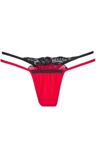 Gorsenia - Γυναικείο String μεγάλο μέγεθος - Axami Κόκκινο V-8778-Red - E-string.gr