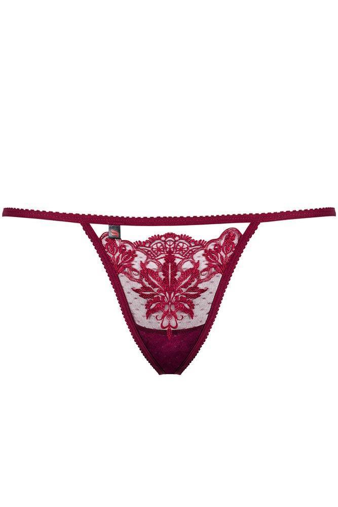 Obsessive - Γυναικείο εσώρουχο - Obsessive 878 Thong Μοβ OB6888 - E-string.gr