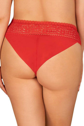 Obsessive - Γυναικείο εσώρουχο - Obsessive Blossmina panties Κόκκινο OB4822 - E-string.gr