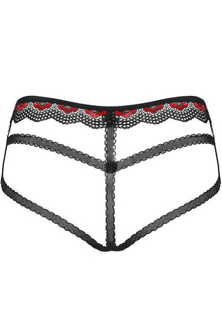 Obsessive - Γυναικείο εσώρουχο - Obssesive Megies panties Μαύρο OB4458 - E-string.gr