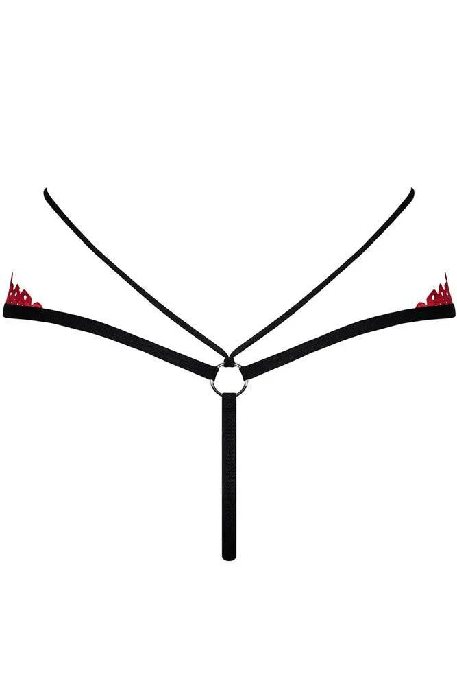 Obsessive - Γυναικείο G String - Obssesive Mettia thong Κόκκινο OB5232 - E-string.gr