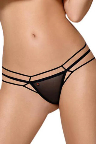 Obsessive - Γυναικείο Εσώρουχο - Obsessive 875 Thong Μαύρο OB0276 - E-string.gr