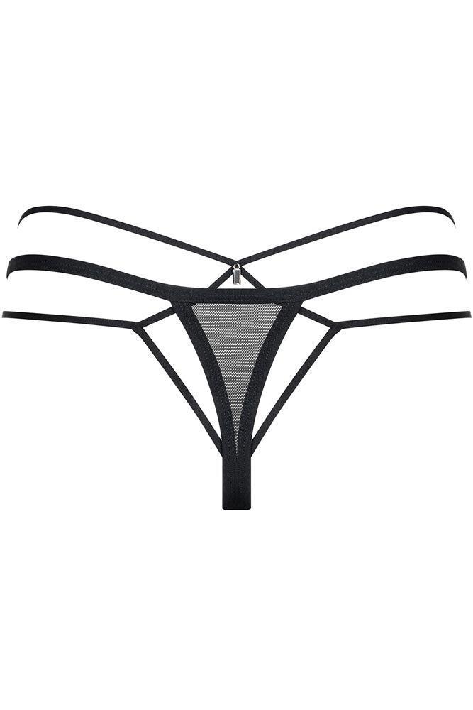 Obsessive - Γυναικείο Εσώρουχο - Obsessive 875 Thong Μαύρο OB0276 - E-string.gr