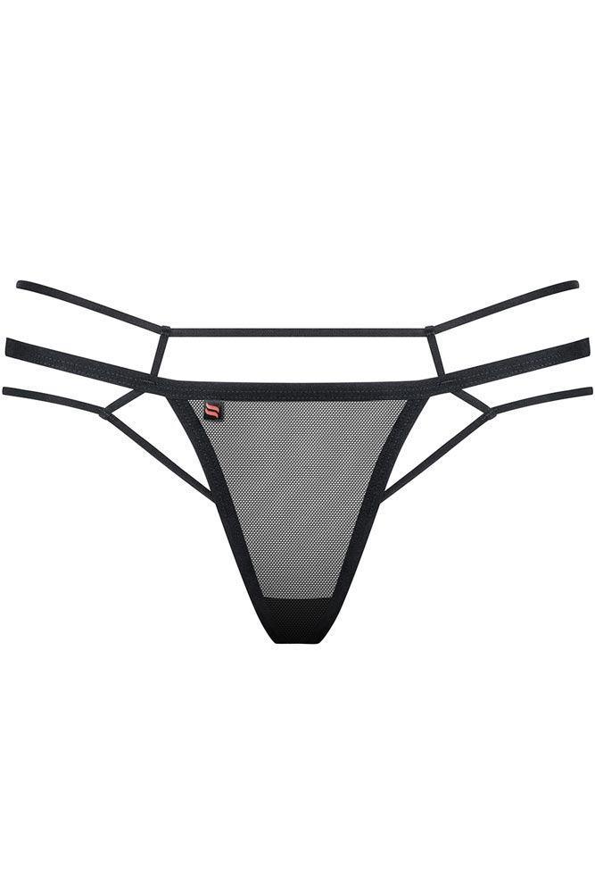 Obsessive - Γυναικείο Εσώρουχο - Obsessive 875 Thong Μαύρο OB0276 - E-string.gr