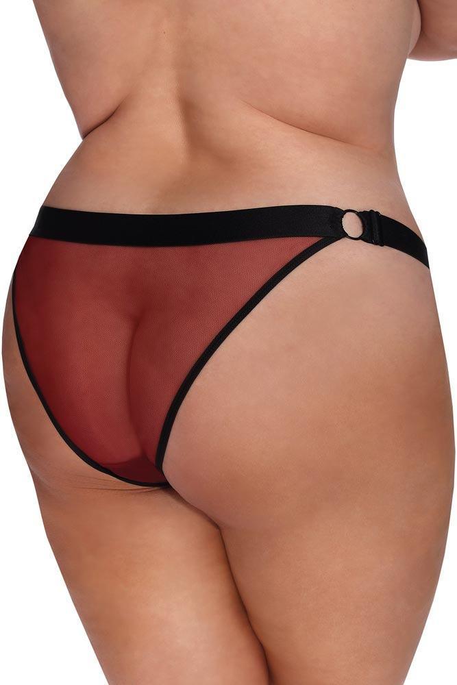 Anais - Εσώρουχο Plus Size - AS Arabella Μπορντό AS10053 - E-string.gr