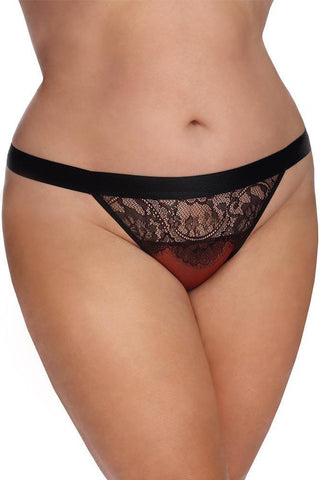 Anais - Εσώρουχο Plus Size - AS Arabella Μπορντό AS10053 - E-string.gr