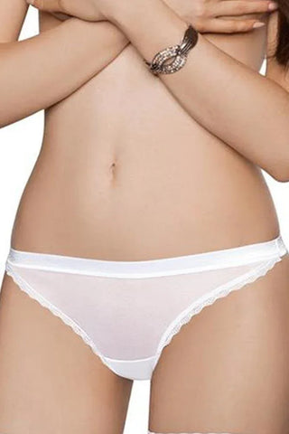 Roza - Γυναικείο String - Roza Malani String Λευκό RZ-Malani-White - E-string.gr