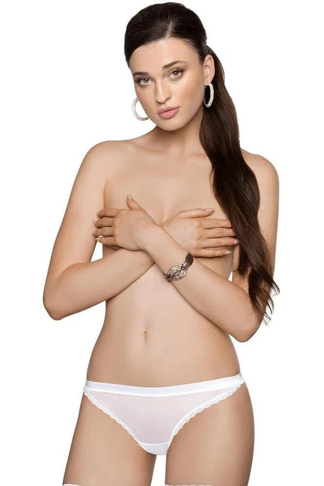 Roza - Γυναικείο String - Roza Malani String Λευκό RZ-Malani-White - E-string.gr