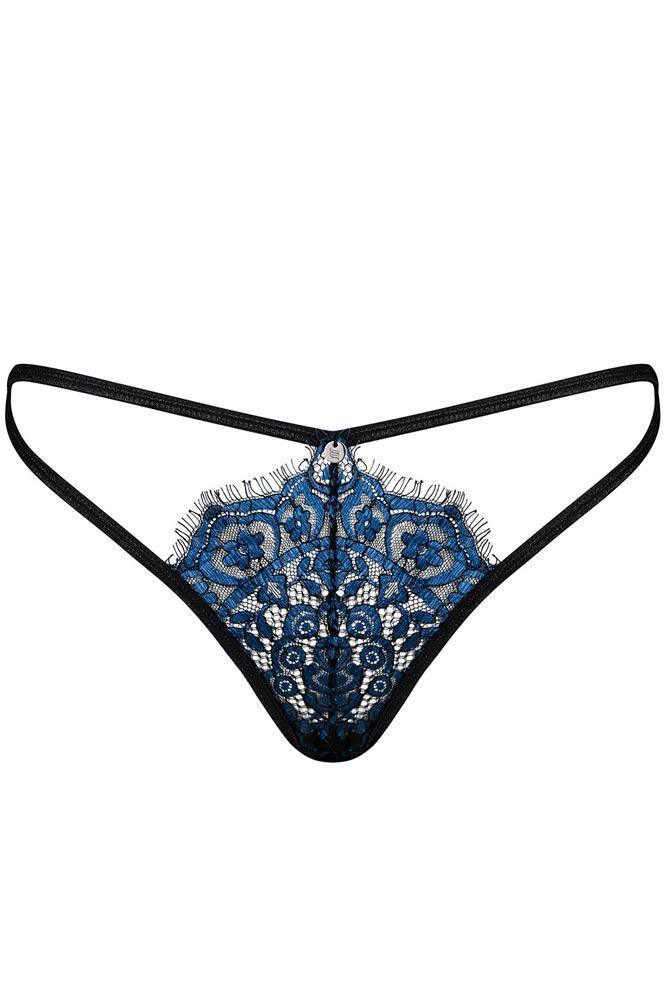 Obsessive - Γυναικείο εσώρουχο - Obssesive Yassmyne Thong Μπλε OB4020 - E-string.gr