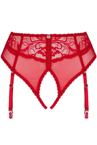 Obsessive - Γυναικείο Εσώρουχο Ζαρτιέρα - Obsessive Dagmarie Garter Panties Κόκκινο OB9223 - E-string.gr