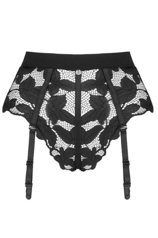 Obsessive - Γυναικείο Εσώρουχο Ζαρτιέρα - Obsessive Editya Garter Panties Μαύρο OB8806 - E-string.gr