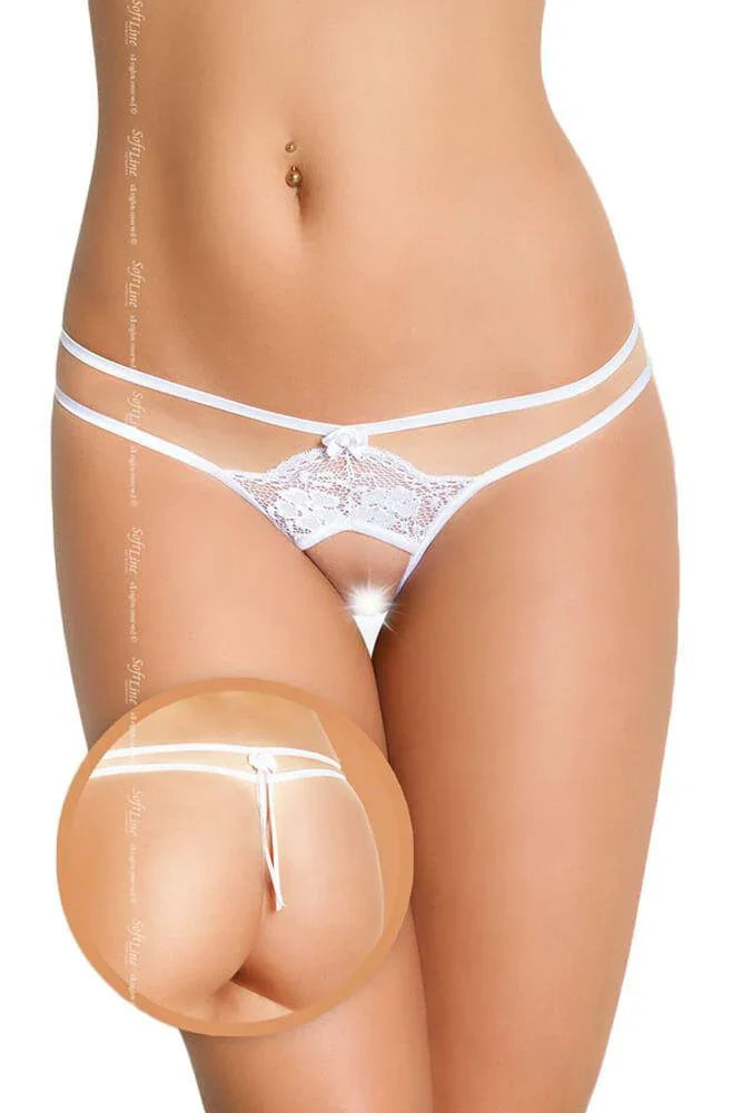 Softland - Γυναικείο εσώρουχο - White Tail SFL2401-White - E-string.gr