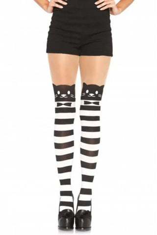 Leg Avenue - Καλσόν - FANCY CAT STRIPED PANTYHOSE LG7935 - E-string.gr