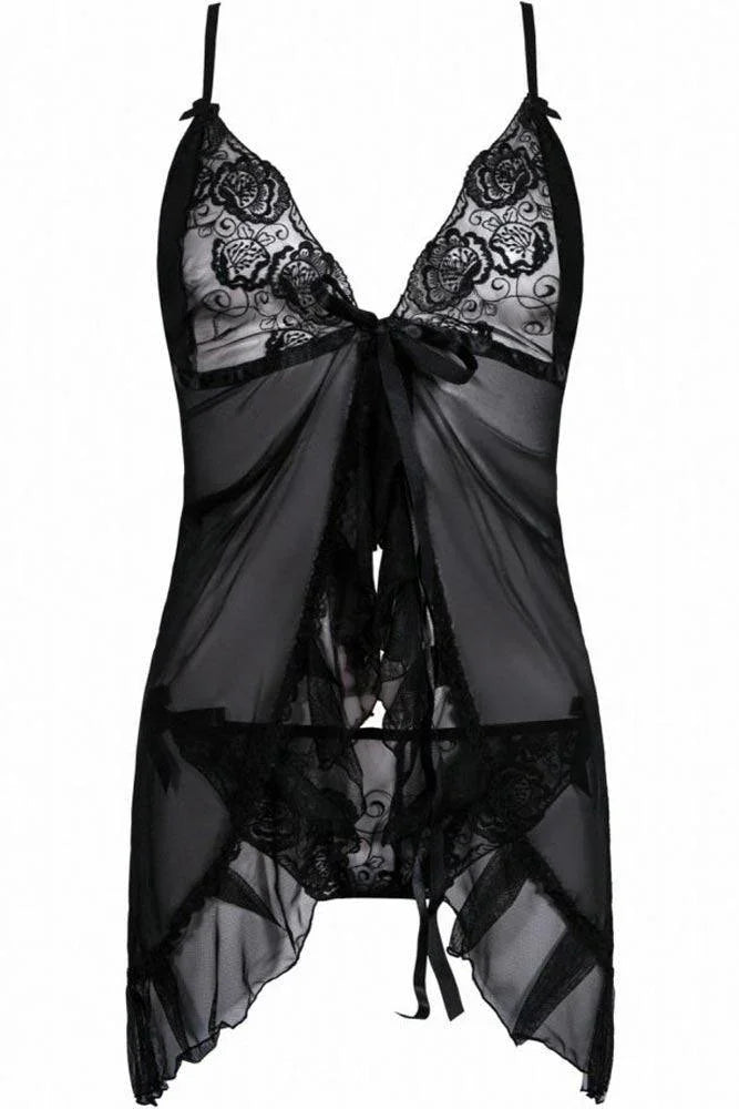 Anais - PLUS SIZE Babydoll - AS Foli AS10003 - E-string.gr
