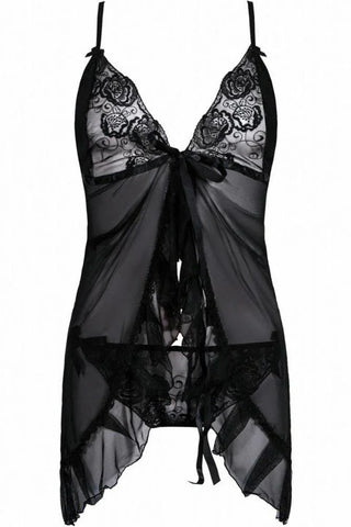 Anais - PLUS SIZE Babydoll - AS Foli AS10003 - E-string.gr