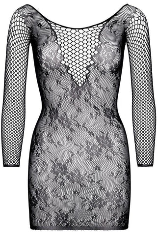 Leg Avenue - Μίνι Φορεματάκι - Leg Avenue Mini dress with deep-V accent Μαύρο LG81532 - E-string.gr