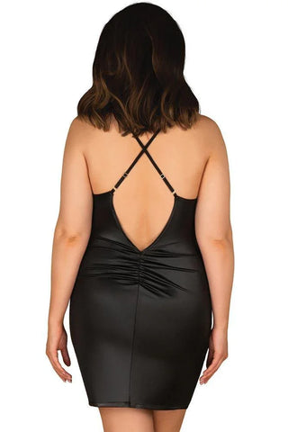 Obsessive - Babydoll μεγάλο μέγεθος - Obsessive Yollanda dress Plus Size Μαύρο OB2835 - E-string.gr