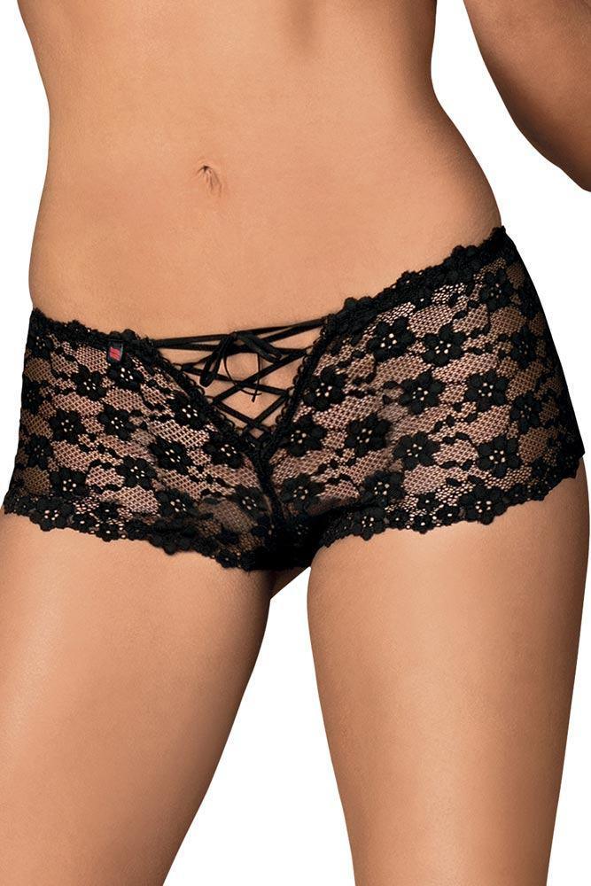 Obsessive - Γυναικείο Μπόξερ - Obsessive Letica shorties Μαύρο OB3932 - E-string.gr